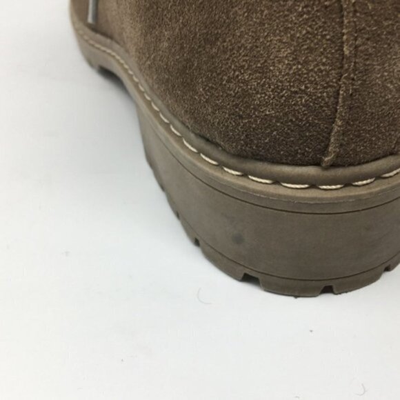 3/$25 Bass Aubrey Fur Trim Suede Leather Boots 8M - Picture 8 of 8